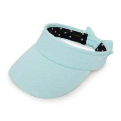 SEA BLUE SWIMMER BOW TIE VISOR