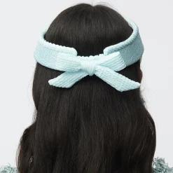 SEA BLUE SWIMMER BOW TIE VISOR