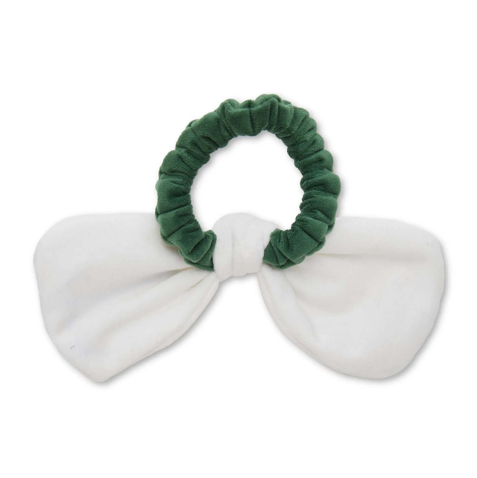SEATTLE SEAHAWKS LELE SADOUGHI X NFL IVORY GREEN BOW SCRUNCHIE
