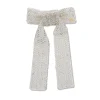 SILVER MARGOT BEADED BOW BARRETTE