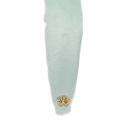 SMOKY AQUA KIDS VELVET KNOTTED HEADBAND