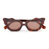 TORTOISE BEVERLY HILLS CAT-EYE SUNGLASSES