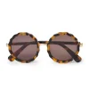 TORTOISE PAROS ROUND SUNGLASSES