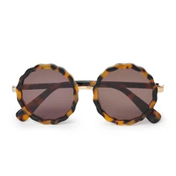 TORTOISE PAROS ROUND SUNGLASSES