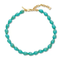 TURQUOISE BAROQUE COLLAR NECKLACE