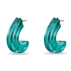 TURQUOISE CURVED CANYON HOOP