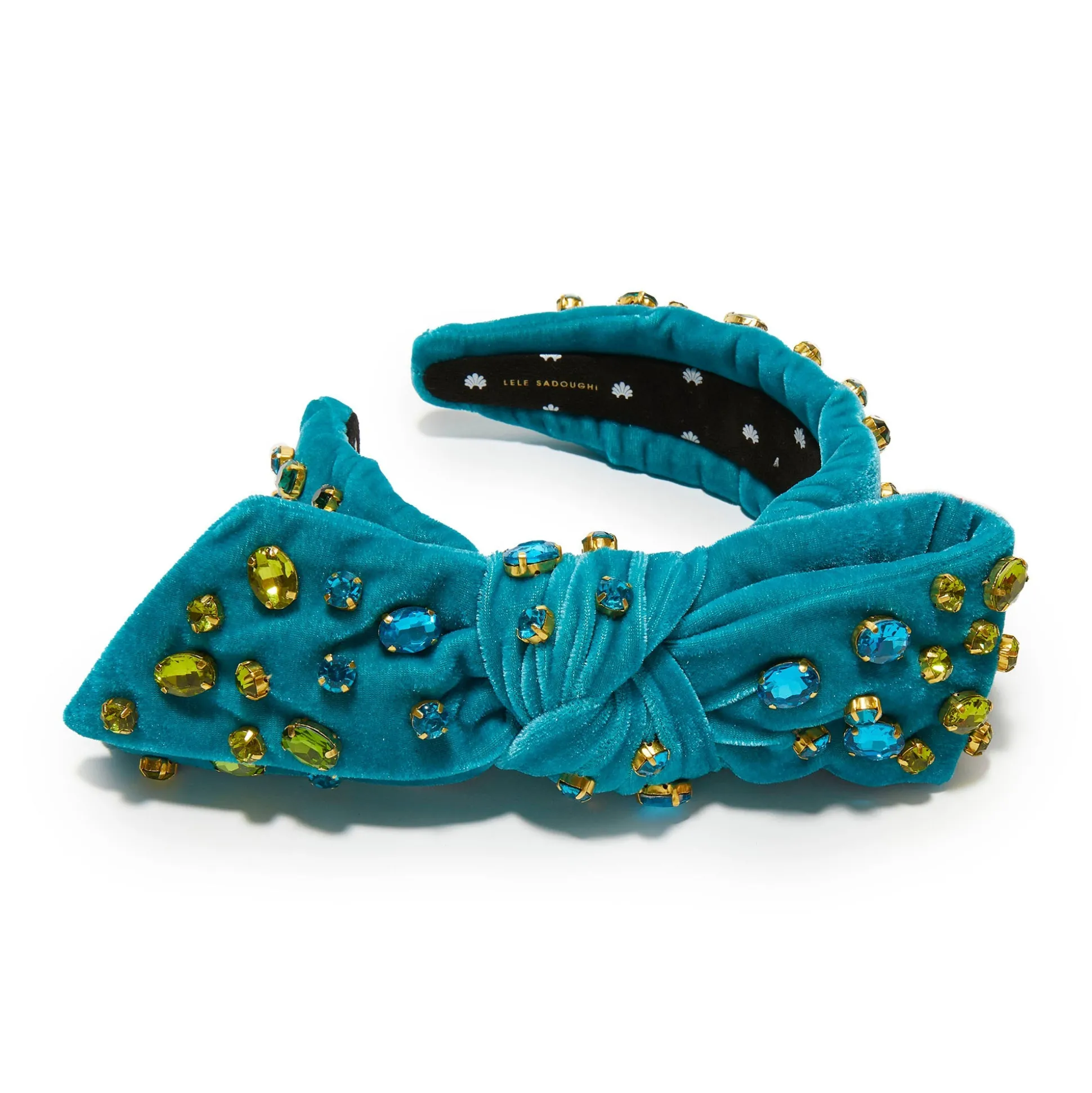 TURQUOISE EXCLUSIVE HOLLY OVAL CRYSTAL HEADBAND