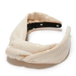 VANILLA CRÈME MARLENE SEQUIN HEADBAND